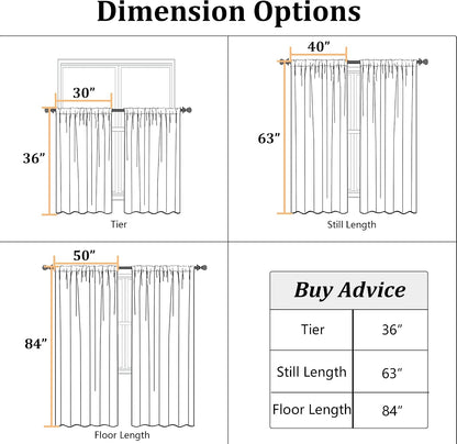 Sage Green Sheer Curtains 63 Inch Length 2 Panels, Leaf Embroidery Linen Textured Light Filtering Sheer Curtains for Dining Room Bedroom, Rod Pocket Farmhouse Window Drapes, 2x40Wx63L Inches