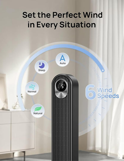Dreo Smart Tower Fan WiFi Voice Control, Works - Image 5