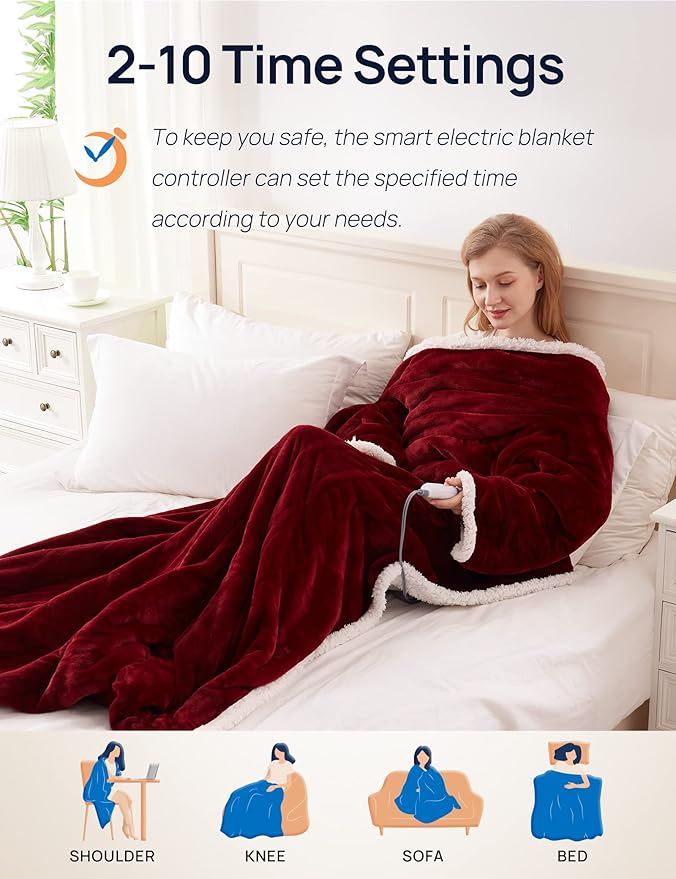 Westinghouse Christmas Electric Snuggle Throw Blankets - Image 4