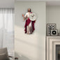 FLEBLE Wall Clock for Living Room Decor Jesus Clock Battery Operated Silent | Non Ticking Simple Minimalist Analog Clock Decorative for Kitchen,Home,Bedroom,Office Retro Jesus wall art Christian Gifts