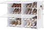 SONGMICS Shoe Rack Organizer, 4-Tier Shoe Storage Cabinet by SONGMICSbySONGMICSHOME