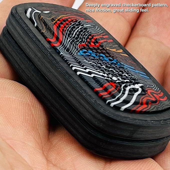 DjuiinoStar Silent Fidget Slider, CNC Machined Free-Floating Push Slider - Image 3