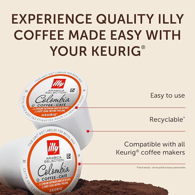illy Coffee K Cup, Pods for Keurig Machines, Colombia Single Origin Roast - Image 6