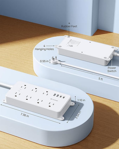 TROND Power Strip Surge Protector, 7 Widely Spaced Outlets - Image 8