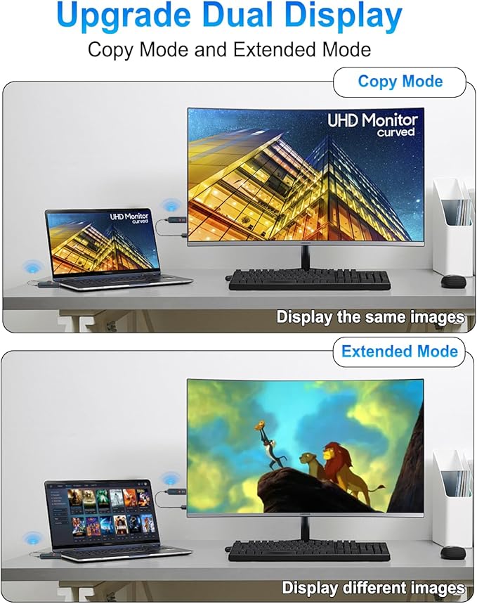 2026 Upgraded Wireless HDMI Transmitter and Receiver 328FT/100M, Plug & Play - Image 6