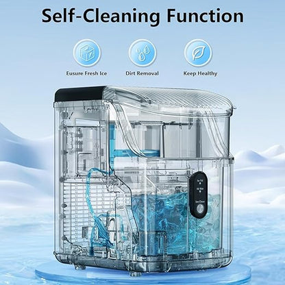 Antarctic Star Nugget Ice Maker Countertop, Chewable Nugget Ice Machine - Image 5