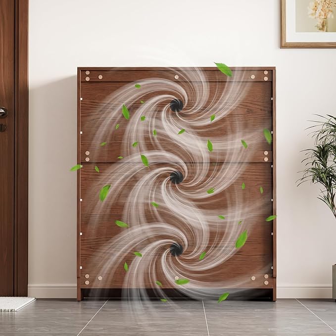 KungFuWood Soild Wood Shoe Storage Cabinet - Image 2