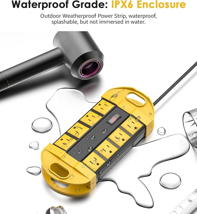 CCCEI Outdoor Power Strip Weatherproof - Image 2
