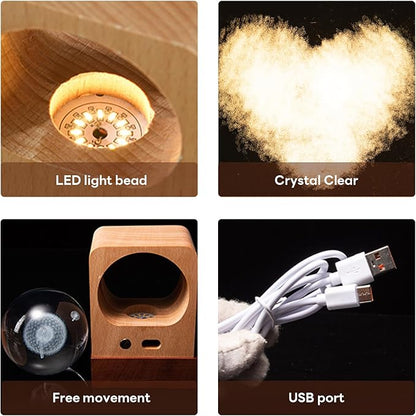GigaGlow Personalized 3D Crystal Photo Night Light - Image 4