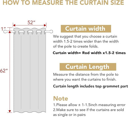 H.VERSAILTEX Blackout Window Curtain Panels Thermal Insulated Room Darkening - Image 2