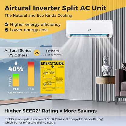 COSTWAY 18, 000 BTU Mini Split Air Conditioner, Energy Star, - Image 5