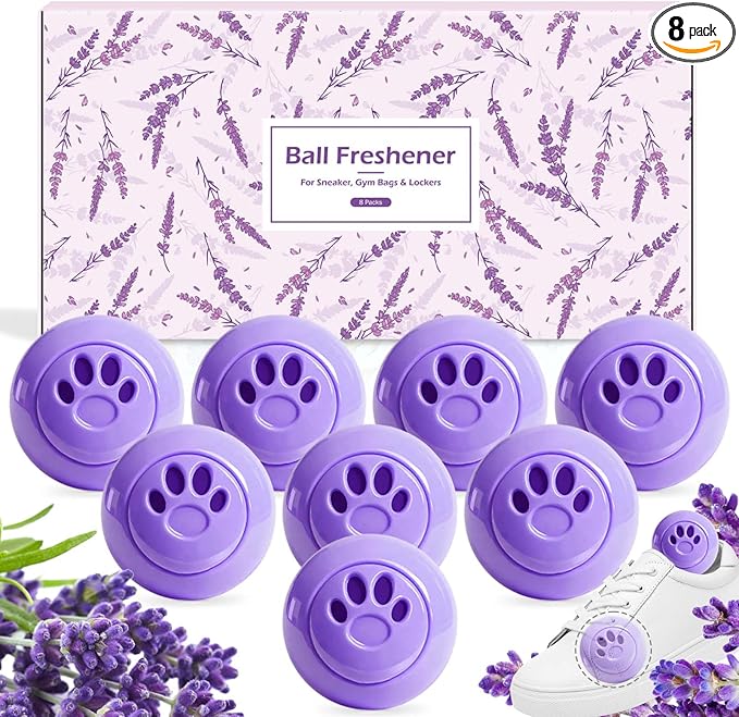 STRN Sneaker Deodorizer Balls 8 Packs Lavender Scent Shoe Odor Elimination by STRN-Delicate%C2%B7Cozy%C2%B7Stylish