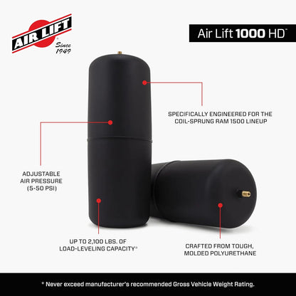 air lift 1000 hd air spring kit for, close-up detail