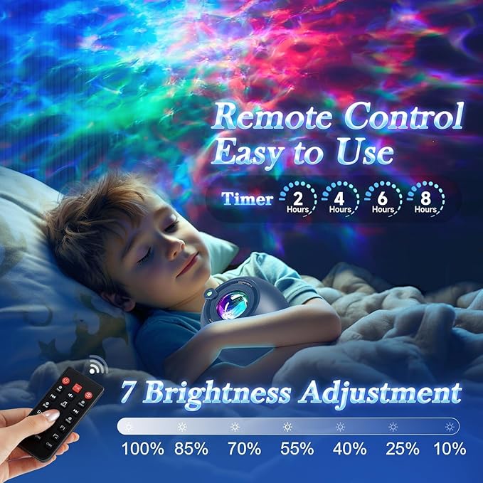 One Fire Upgrade Star Projector Galaxy Light, 15 Colors Night Light Projector - Image 5