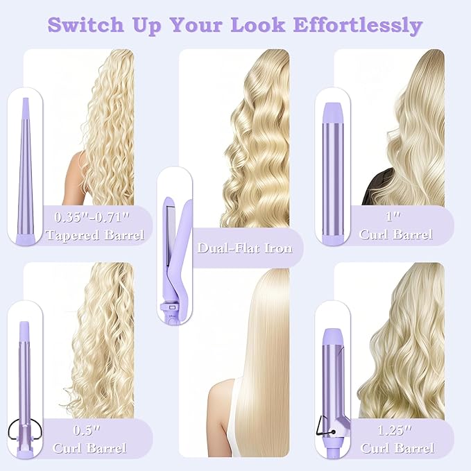 Birthday Gifts for Women, Ufree 5 in 1 Curling Iron - Image 2