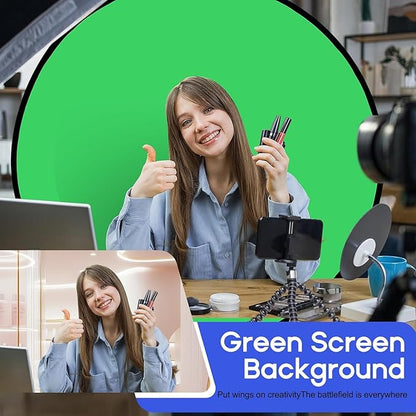 Portable Green Screen Chair, 57 in Greenscreen Backdrop - Image 7