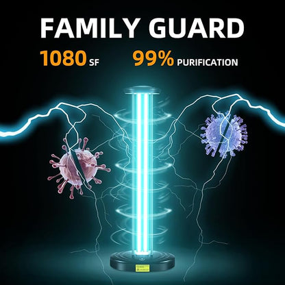JTAPURE 100W UV Light, Ultraviolet Lamp Purifier - Image 6