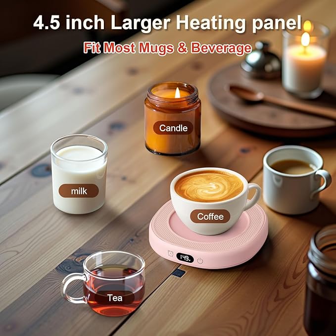 Bsigo Smart Coffee Mug Warmer & Cute Cat Mug Set, Coffee Beverage Cup Warmer - Image 6