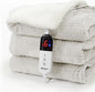 Heated Blanket Electric Throw Waffle, 50x60 Inches Sherpa Fleece Fast Heating by blunique