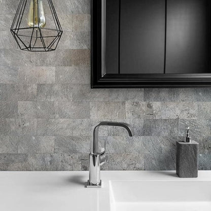 AULIGET 100 Piece Mountain Rock Peel and Stick Backsplash Wall Tiles, Laundry - Image 2