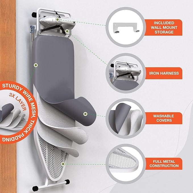 Xabitat Full Size Ironing Board 57" X 13" - Image 4