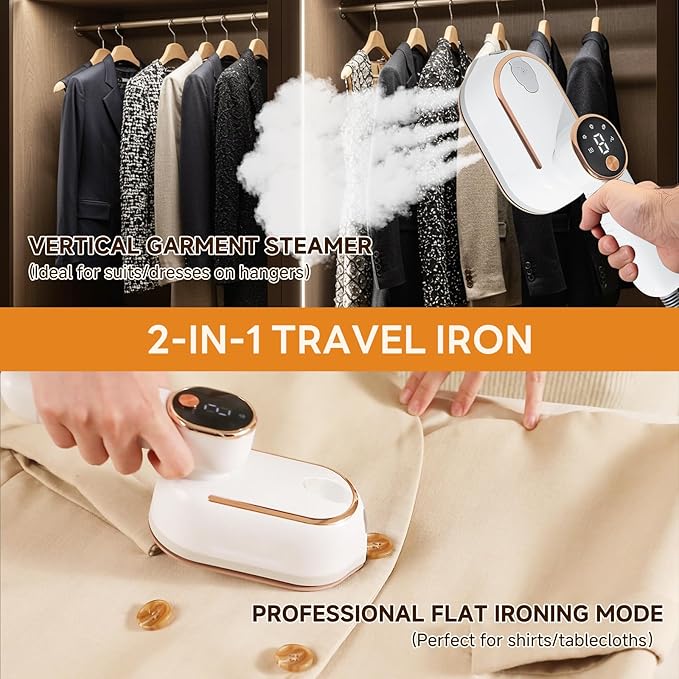 Travel Steamer, 1200W Portable Steamer - Image 3