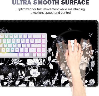 Gaming Mouse Pad, Large Desk Mat, Cute Desk Pad Protector, 4in1 XXL Mousepad + - Image 2