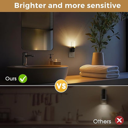 L LOHAS LED Night Light, Dimmable Bubble Night Lights Plug into Wall, 2 Pack - Image 5