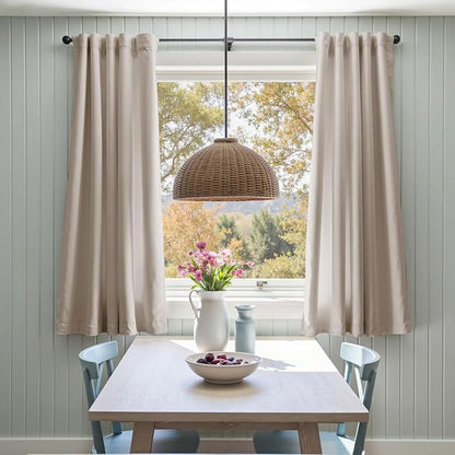 Lazzzy Velvet Blackout Curtains Thermal Insulated Room Window Drapes Super Soft - Image 3