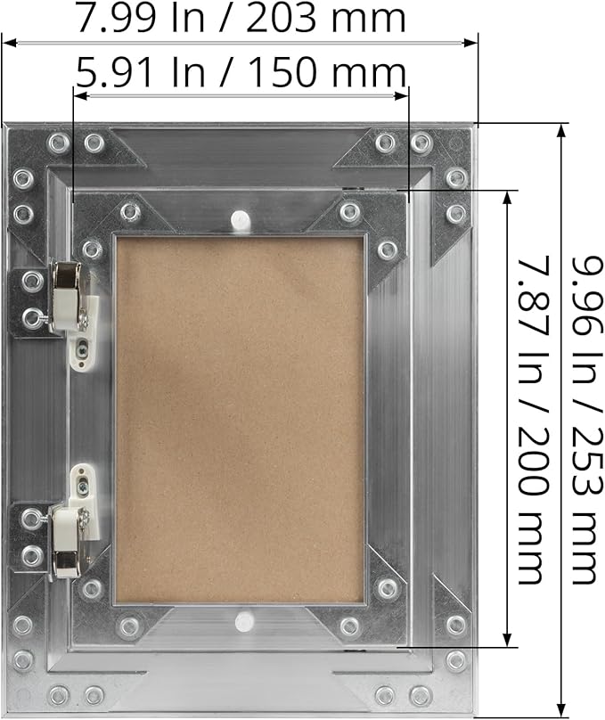 6" x 8" Inch Aluminum Drywall Access Panel - Image 6