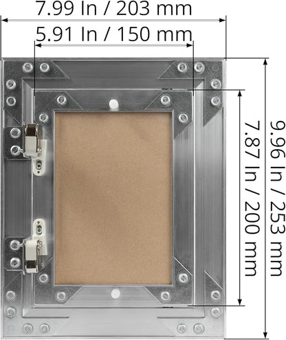 6" x 8" Inch Aluminum Drywall Access Panel - Image 6