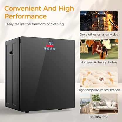 EUHOMY 1.5 Cu.ft. Portable Clothes Dryer, 850W Compact Dryer - Image 6