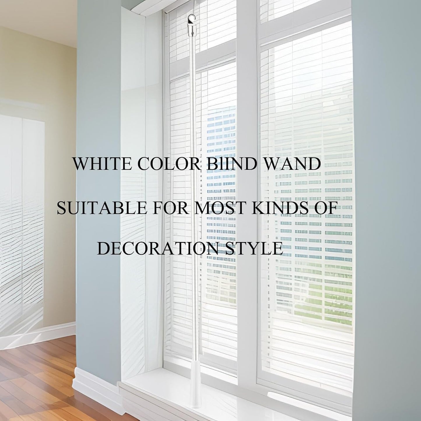 JUYO VONSAN 3Pcs 12 Inches Blinds Wand Replacement With Hook, Extension and Pull Fiberglass Wand (3, 12 Inch)