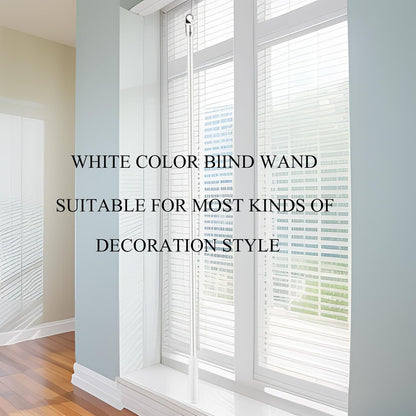 JUYO VONSAN 3Pcs 12 Inches Blinds Wand Replacement With Hook, Extension and Pull Fiberglass Wand (3, 12 Inch)