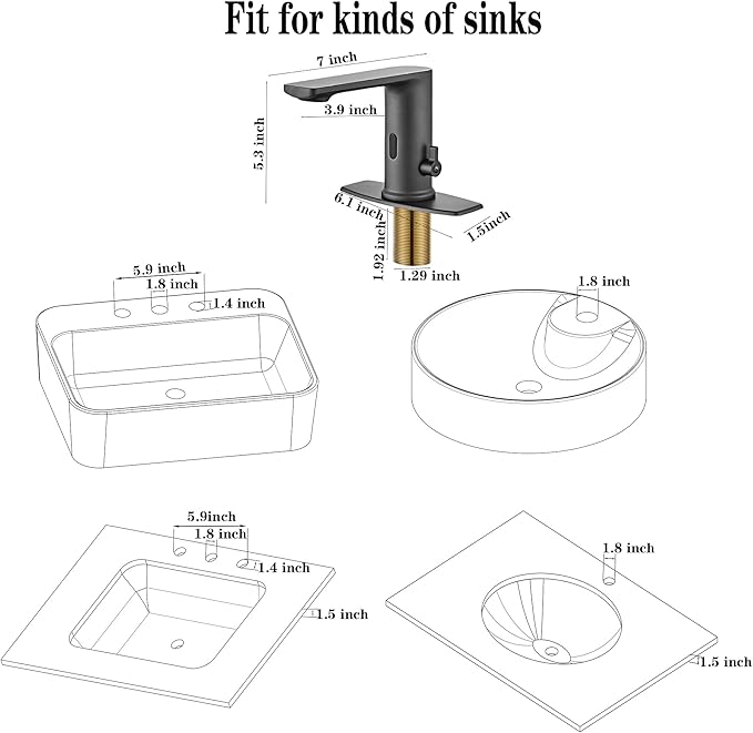 DIY No Drill Gunmetal Gray Sink Faucet - Image 5