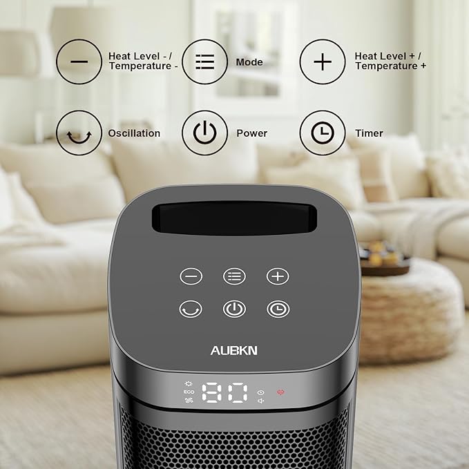 Portable Space Heater, 1500W Ceramic Heating Fan - Image 2