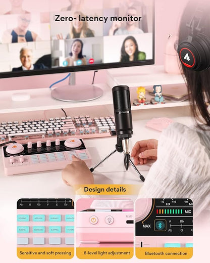 MAONO Podcast Equipment Bundle Audio mixer All-in-One Podcast Production Studio - Image 6