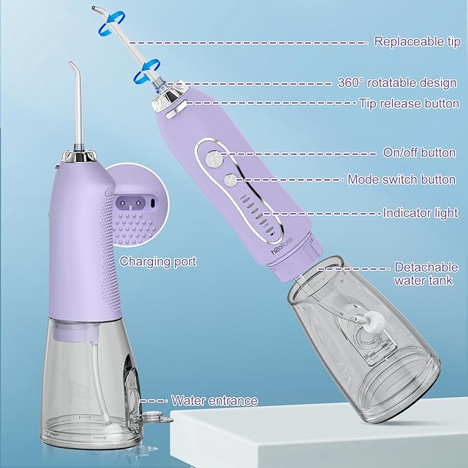 Water Dental Flosser Teeth Pick, H2ofloss Cordless Portable Oral Irrigator - Image 5
