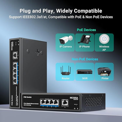 4 Port Gigabit PoE Switch Unmanaged - Image 5