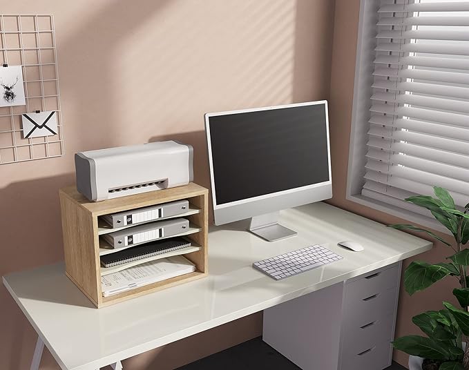 FITUEYES Wood Desk Paper Sorter Organizer - Image 7