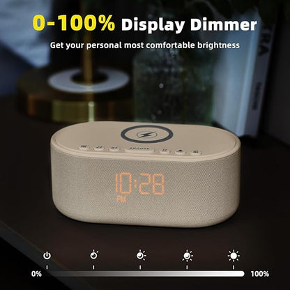Sound Machine Alarm Clock for Bedrooms: Bluetooth 10W Stereo Sound Speaker - Image 7