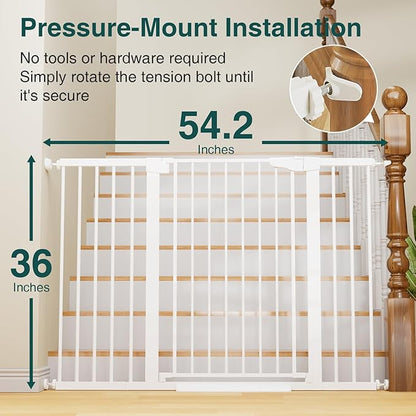 Cumbor 36" Extra Tall Baby Gate - Image 2