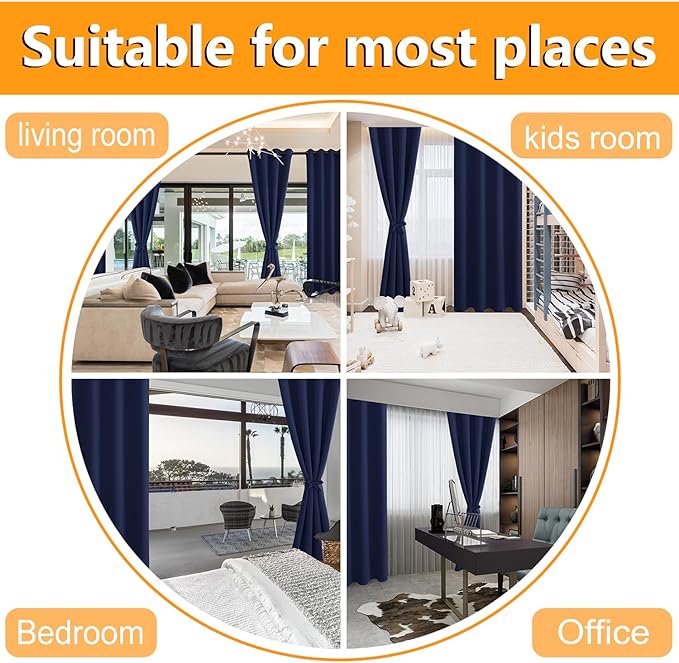 Hiasan RV Blackout Curtains for Bedroom, 52 x 36 Inches Long - Image 7