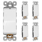 LIDER Minimalist Design Matte Finish Lighted Decorator Switch, Frameless Paddle by LIDER