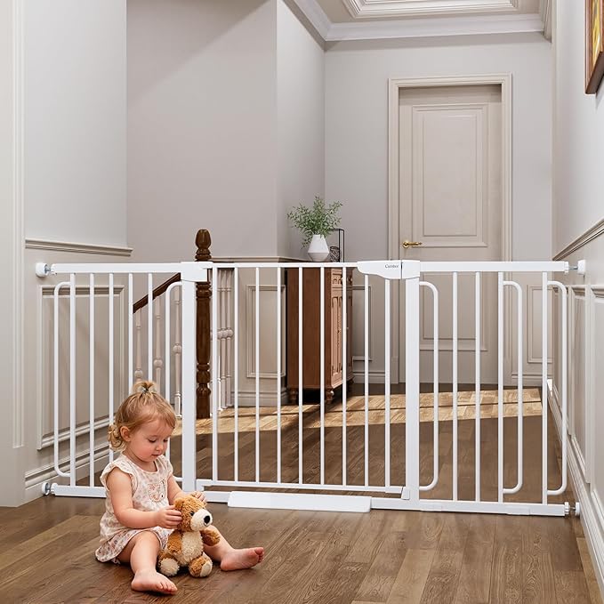Cumbor Extra Wide Baby Gate, 36.6-69" Walk-Through Dog Gate by Cumbor