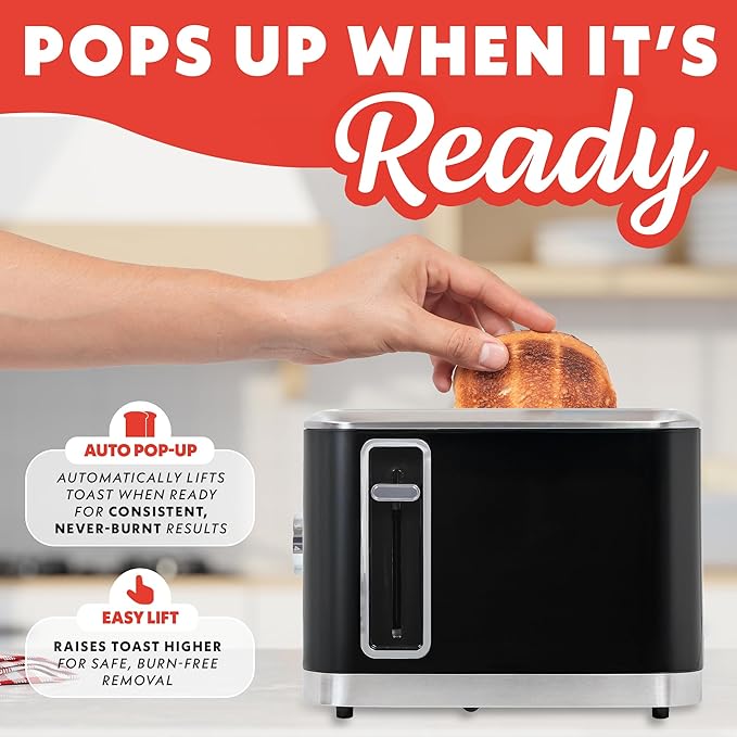 Gourmia 2 Slice Toaster – 6 Browning Levels - Image 6