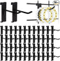 Alffun 50 Pack Grid Wall Hooks, 4 Inch Heavy Duty Wire Grid Display Hooks by ALFFUN