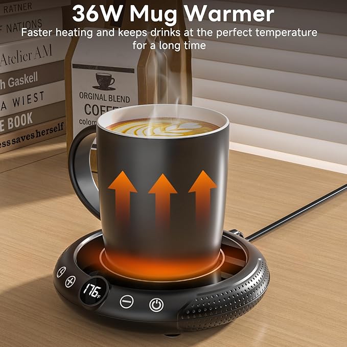 Coffee Mug Warmer with Mug Set - Image 2