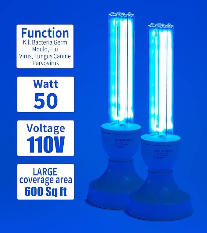 BAIMNOCM 50 Watt UV Light Sanitizer, UVC Germicidal Lamp - Image 5
