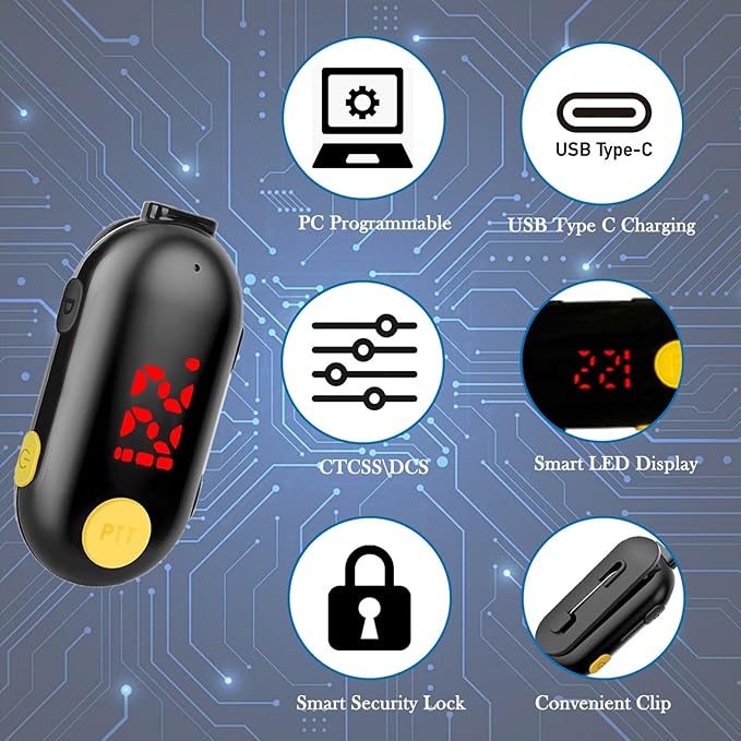 ELIDAIP T-M9 Ultra Mini Walkie Talkies - Image 3
